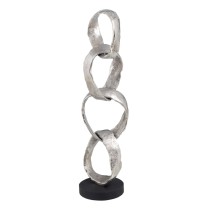 Decorative Figure 21 x 15 x 63 cm Black Silver