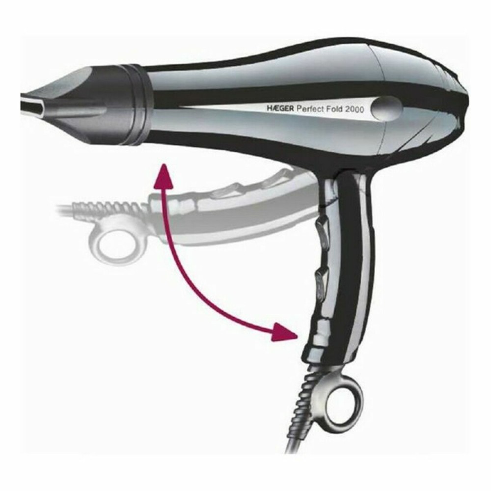 Sèche-cheveux Haeger HD-200.012A 2000W Noir 2000 W