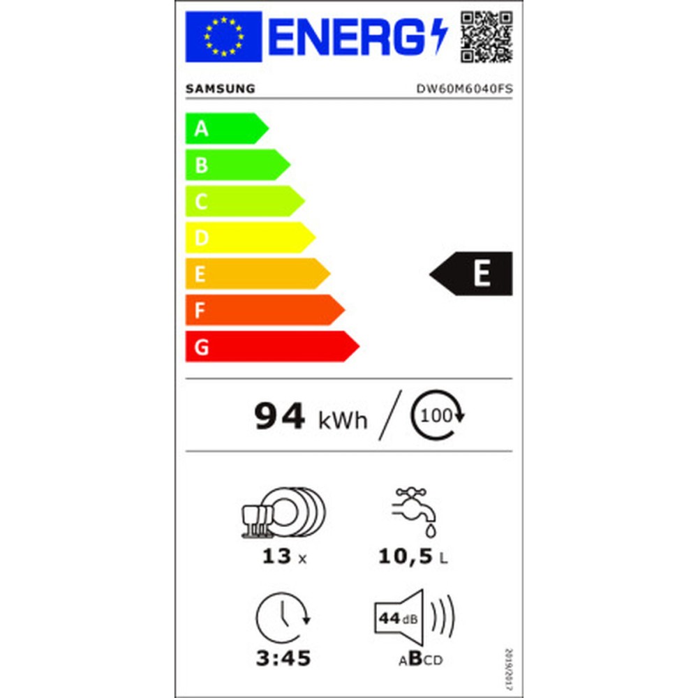 Geschirrspüler Samsung DW60M6040FS/EC 60 cm