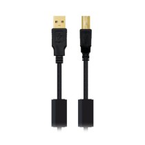 USB 2.0 A zu USB-B-Kabel NANOCABLE 10.01.120 Schwarz