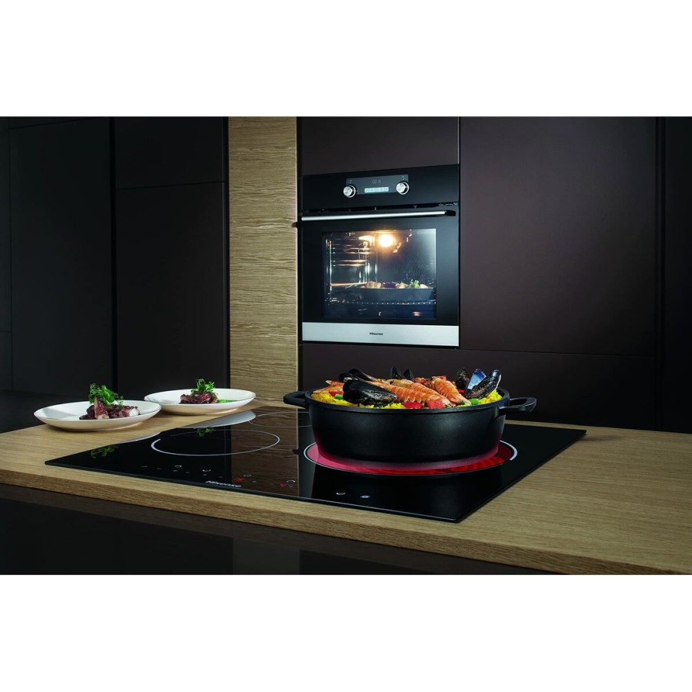 Glass-Ceramic Hob Hisense E6322C Black 5700 W