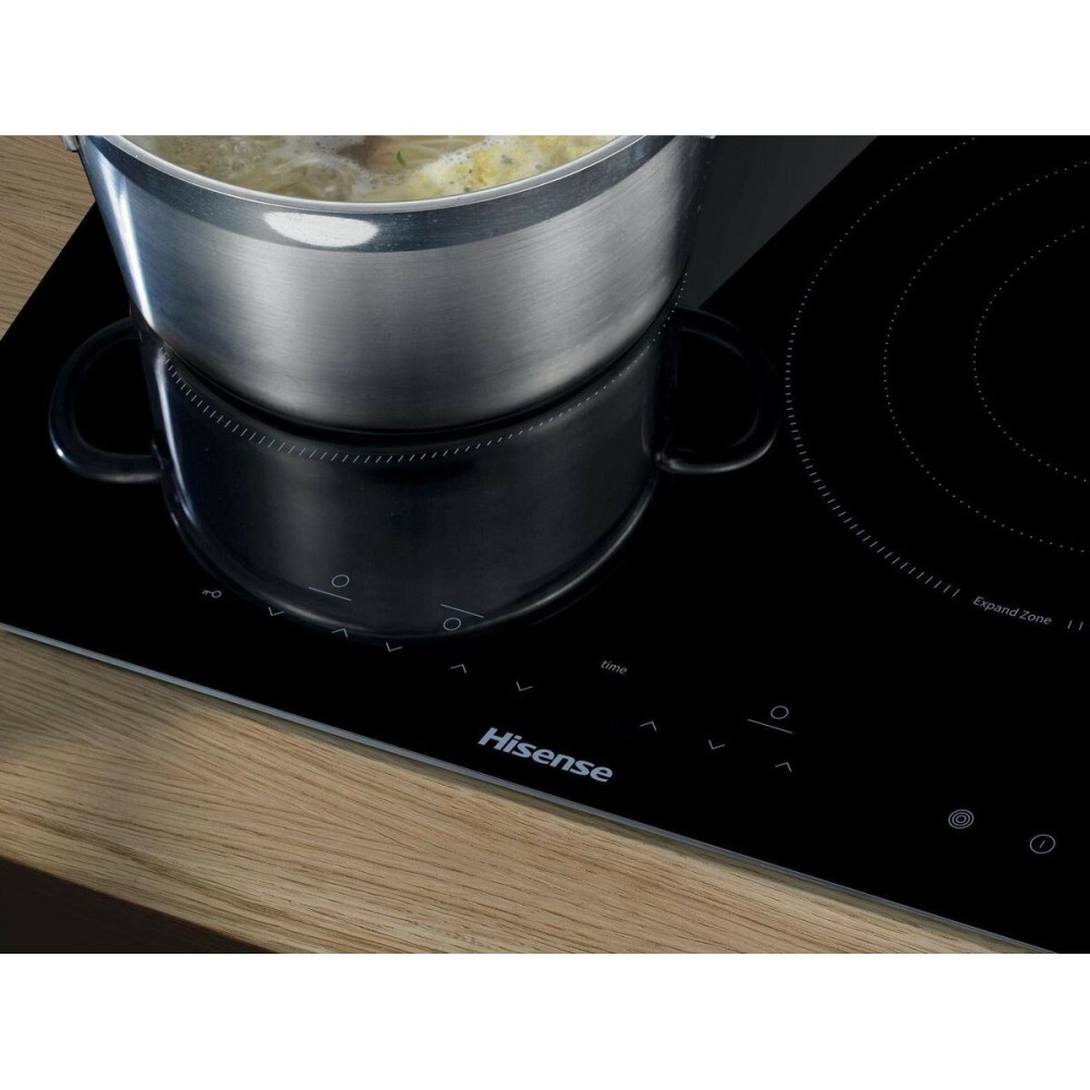 Glass-Ceramic Hob Hisense E6322C Black 5700 W