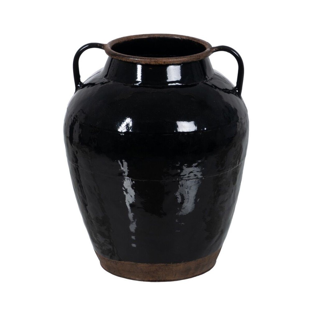 Vase Noir Fer 23 x 23 x 28,5 cm