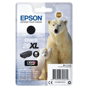 Original Tintenpatrone Epson C13T26214012 Schwarz