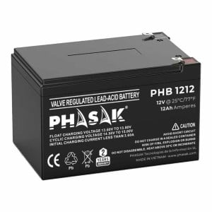 Battery for Uninterruptible Power Supply System UPS Phasak PHB 1212 12 V