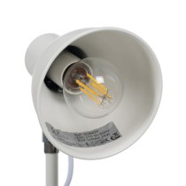 Desk lamp White Iron 25 W 220-240 V 15 x 14,5 x 36,5 cm