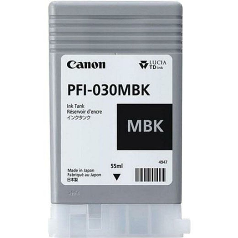 Original Tintenpatrone Canon PFI-030 MBK Matte Hinterseite