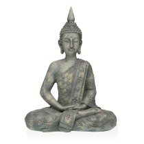 Decorative Figure Versa Grey Buddha 19 x 40 x 28 cm Resin