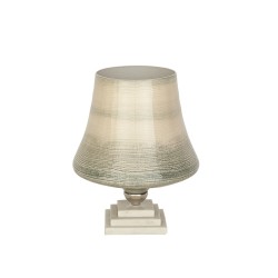 Blumenvase Romimex Beige Grau Glas Marmor 26 x 34 x 26 cm