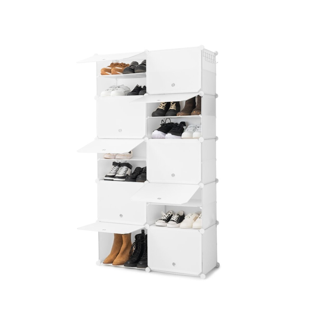 Portable Modular Shoe Cabinet InnovaGoods White