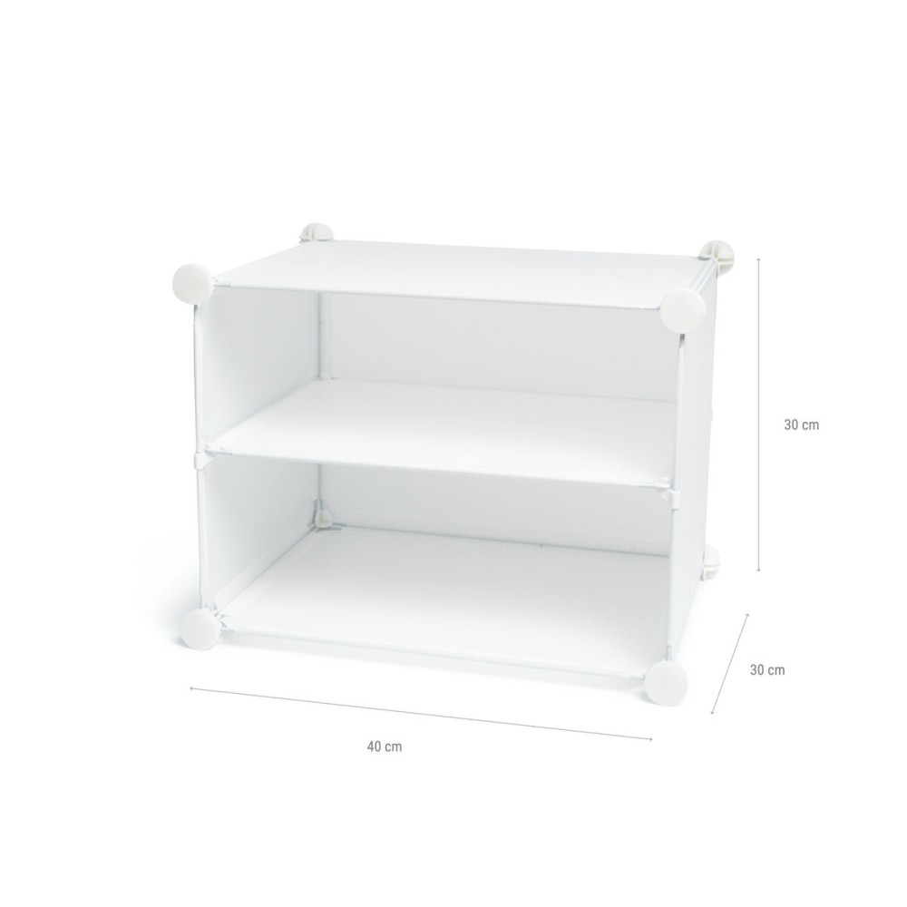 Portable Modular Shoe Cabinet InnovaGoods White