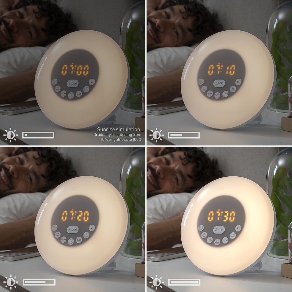 Sunrise Alarm Clock with Speaker Slockar InnovaGoods