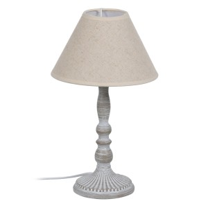 Tischlampe Beige Grau 60 W 220-240 V 20 x 20 x 34 cm