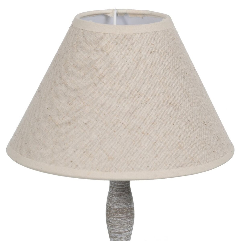 Tischlampe Beige Grau 60 W 220-240 V 20 x 20 x 34 cm