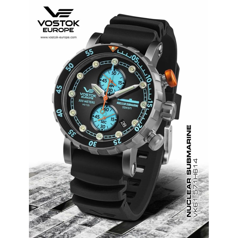 Montre Homme Vostok Noir Gris