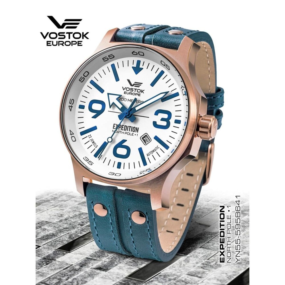 Montre Homme Vostok VOSTOK EXPEDITION YN55-595B641 Blanc (Ø 47 mm)