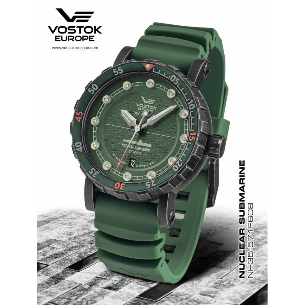 Herrenuhr Vostok NH35A-571F608 grün