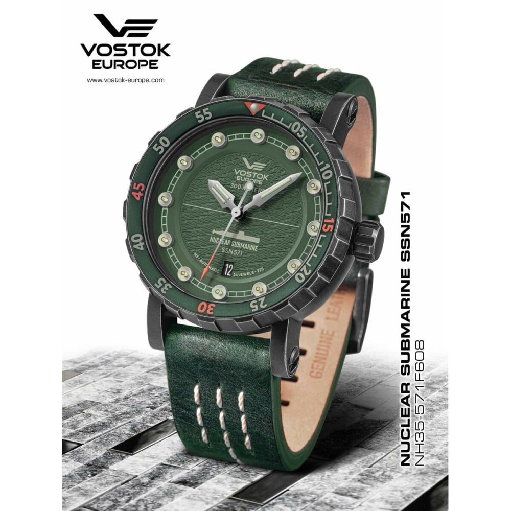 Herrenuhr Vostok NH35A-571F608 grün