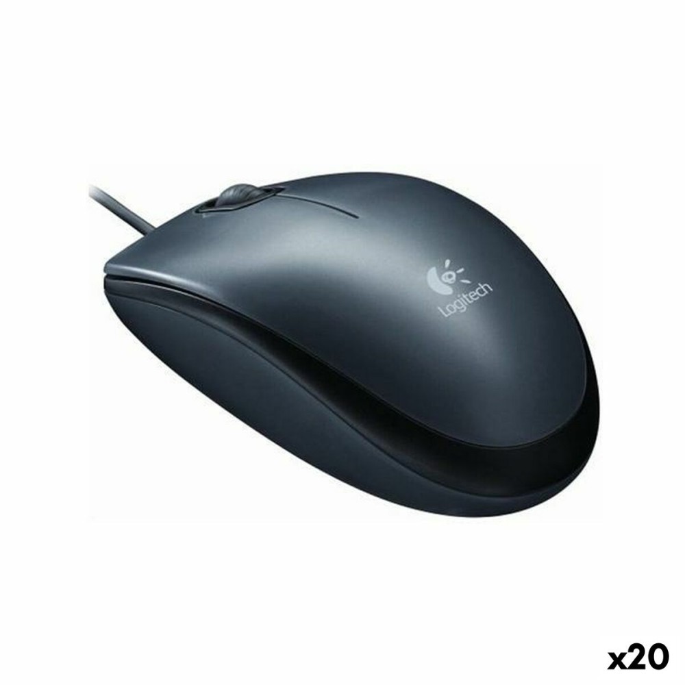 Mouse Logitech M90 Black Grey (20 Units)