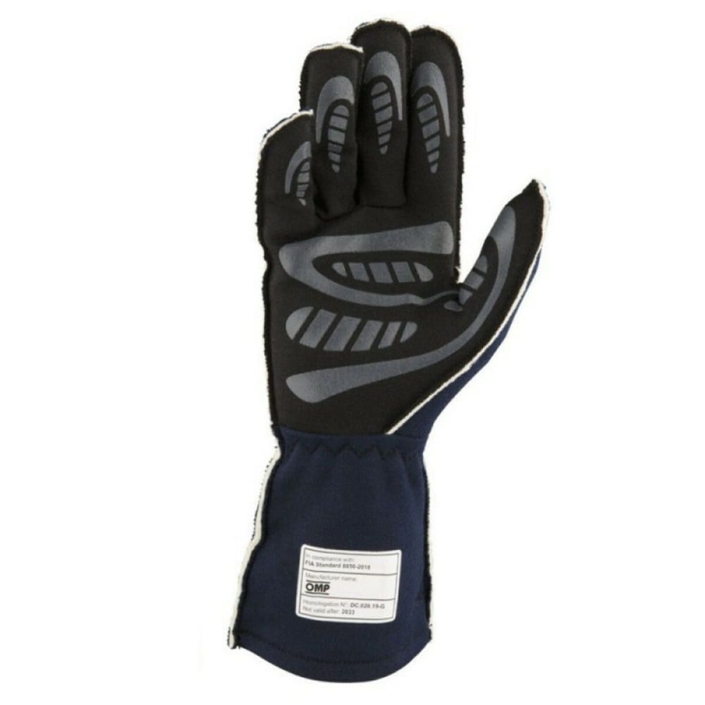 Karting Gloves OMP MY2025 Blue Navy Blue FIA 8856-2018