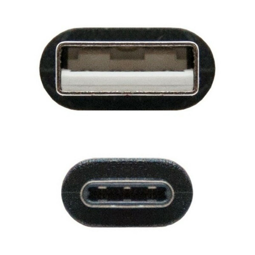 Câble USB A vers USB C NANOCABLE 10.01.210 Noir