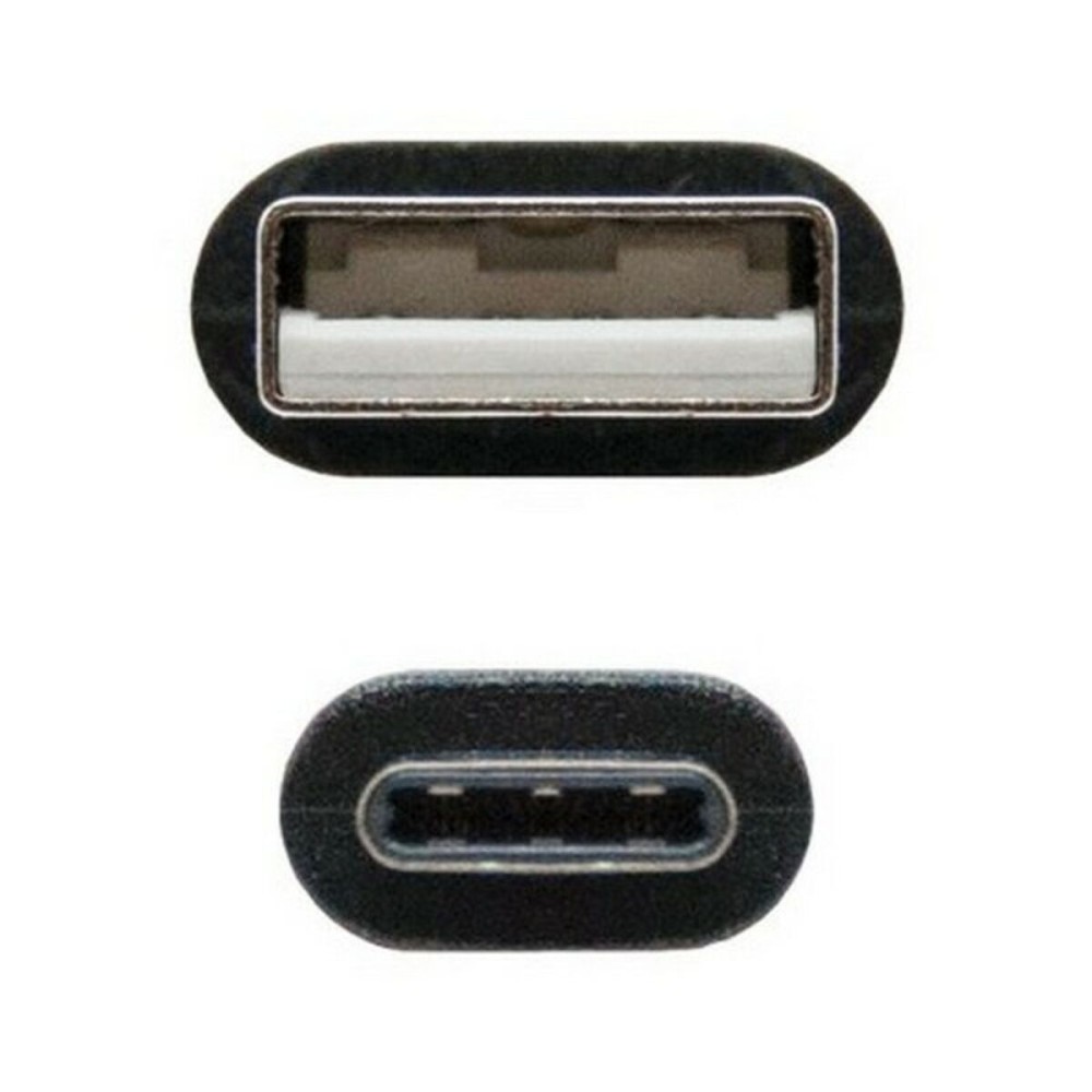 Câble USB A vers USB C NANOCABLE 10.01.210 Noir