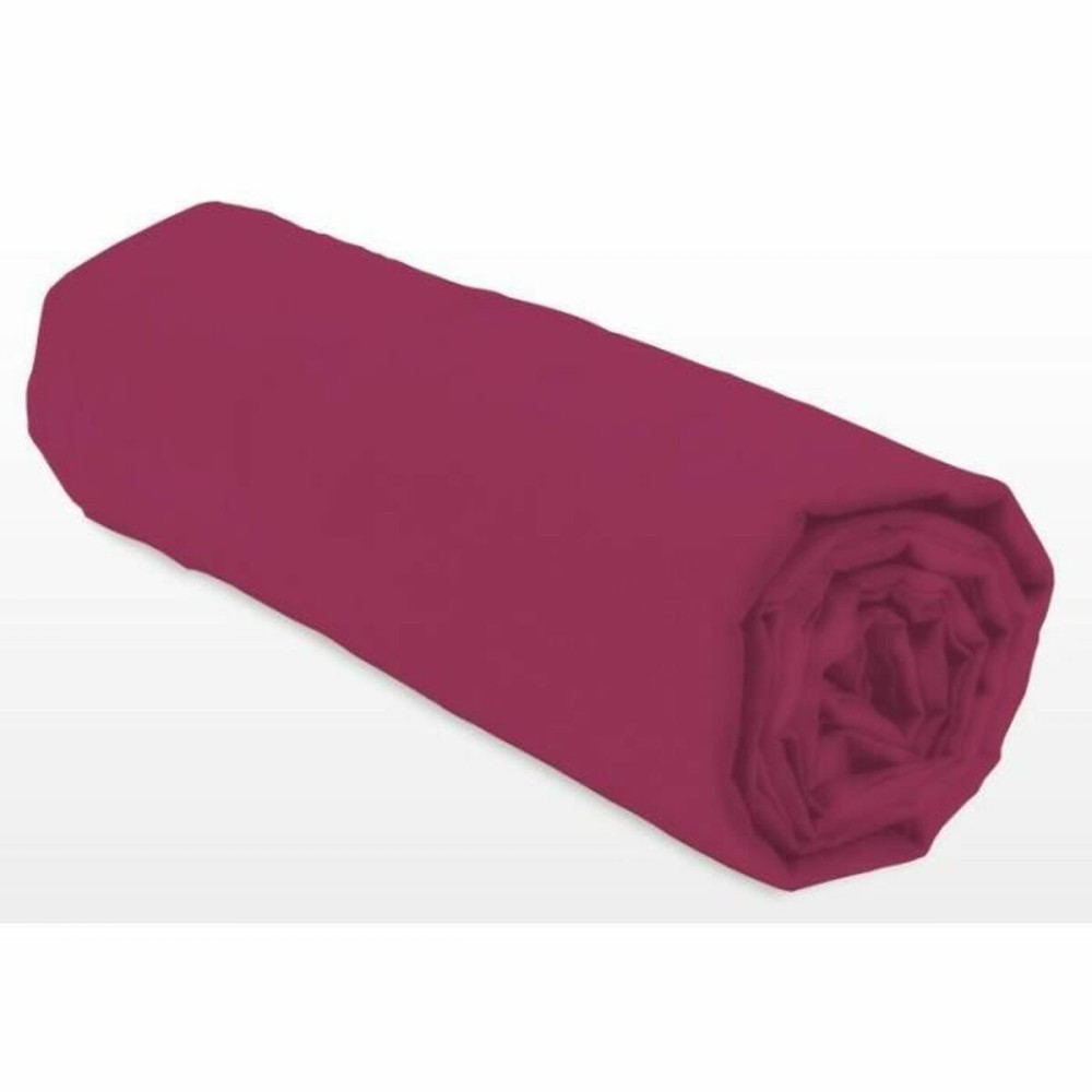 Fitted bottom sheet Lovely Home LH71610 Fuchsia Rose 180 x 200 + 30 cm