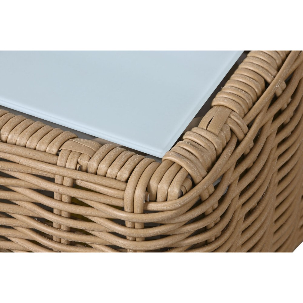 Wohnzimmer Sitzgruppe mit Tisch Home ESPRIT Kristall Synthetischer Rattan 248 x 85 x 80 cm