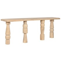 Console Home ESPRIT Jaune Bois de manguier 216 x 40 x 77 cm