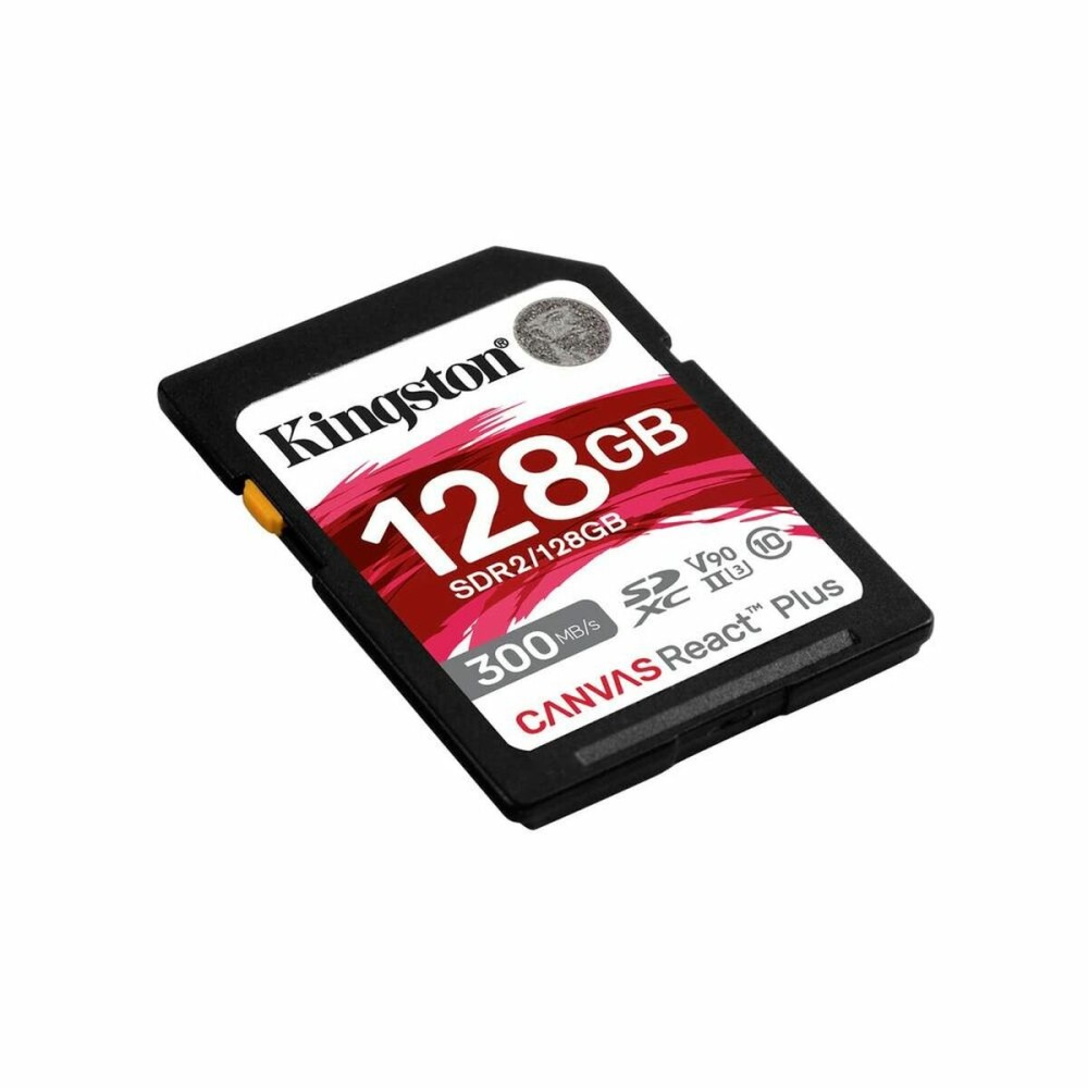 Carte Mémoire Micro SD avec Adaptateur Kingston SDR2/128GB 128 GB 8K Ultra HD SDXC UHS-II