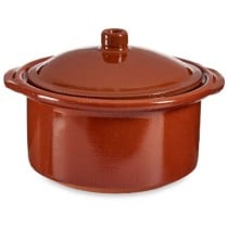 Marmite avec couvercle Faïence 1,5 L 22 x 14,5 x 20 cm (4 Unités)