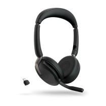 Headphones with Microphone Jabra Evolve2 65 Flex Black