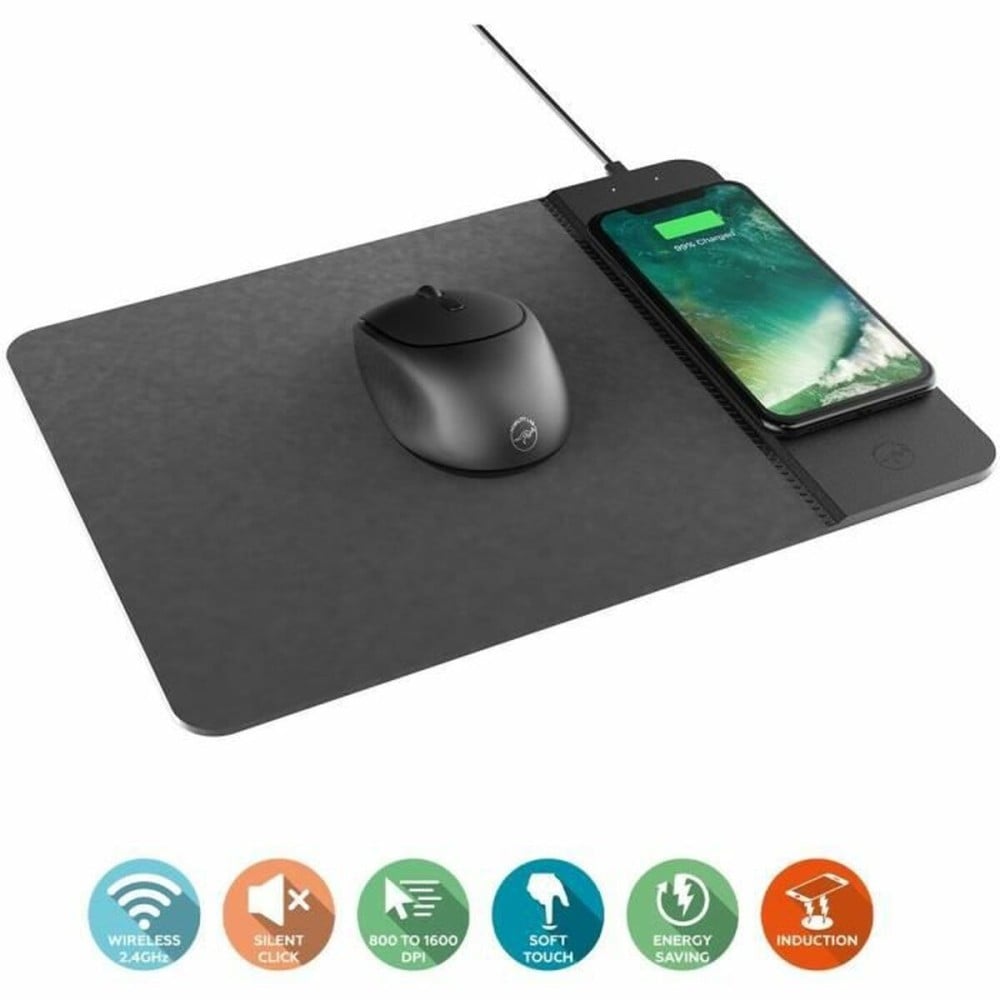 Mouse with Wireless Charging Pad Mobility Lab ML305332 Black