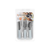 Besteck-Set Kinvara KT166096-1C Weiß Silberfarben Edelstahl Kunststoff (6 Stück)