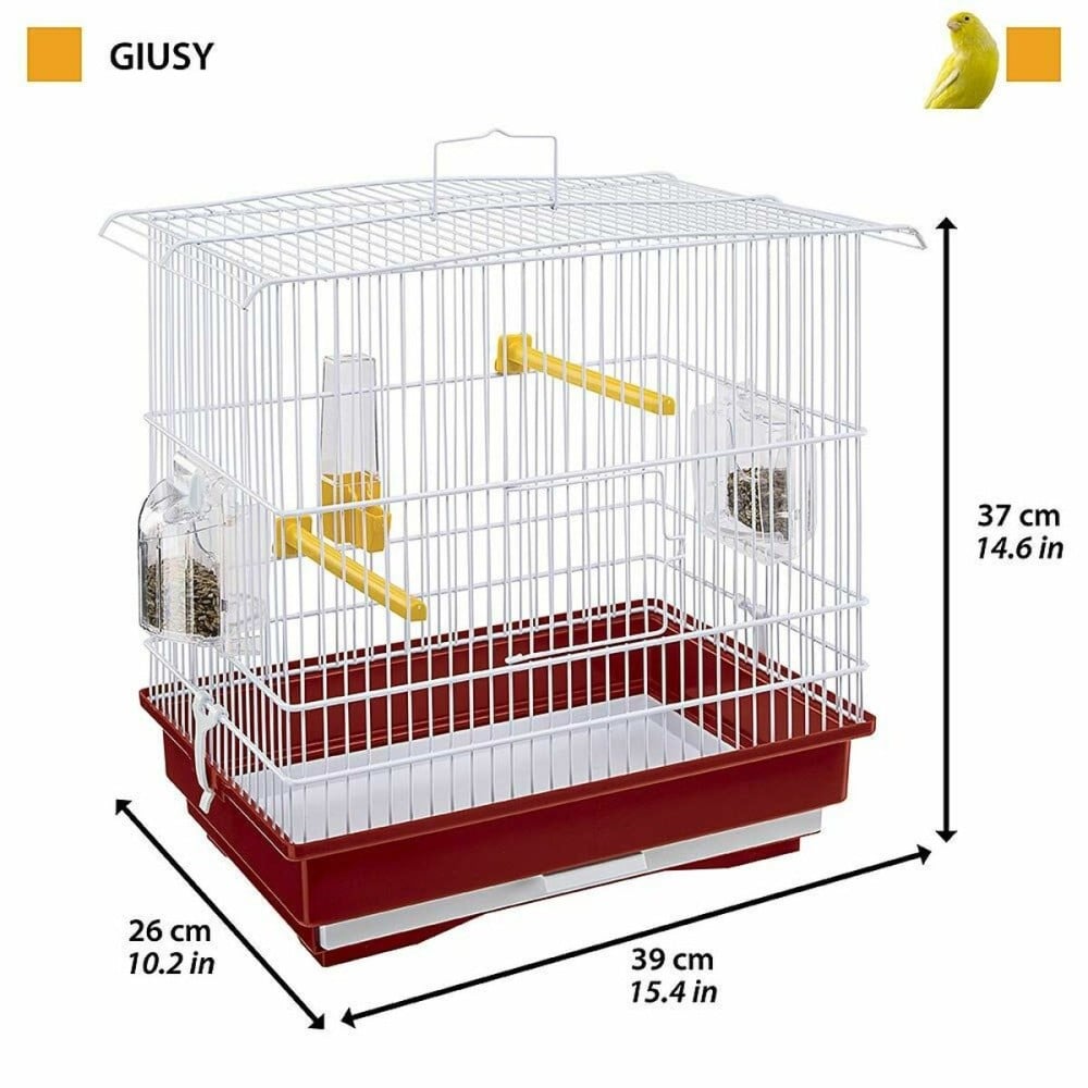 Bird Cage Ferplast Giusy Red White