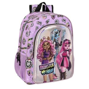 Schulrucksack Monster High Best boos Lila 33 x 42 x 14 cm