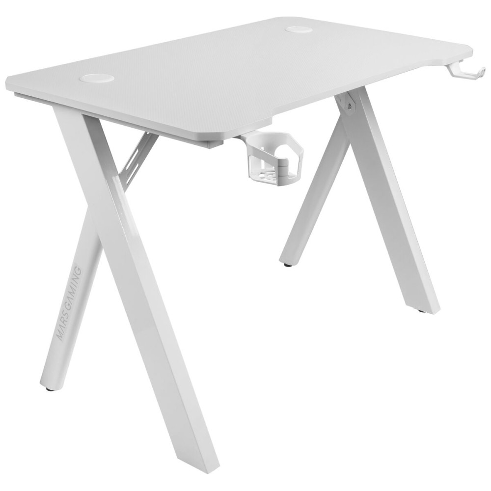 Bureau Mars Gaming MGD100RGBW Blanc Acier 100 x 60 cm