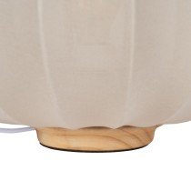 Desk lamp Beige Natural Cotton Wood Metal 60 W 220-240 V 31,5 x 31,5 x 24,5 cm