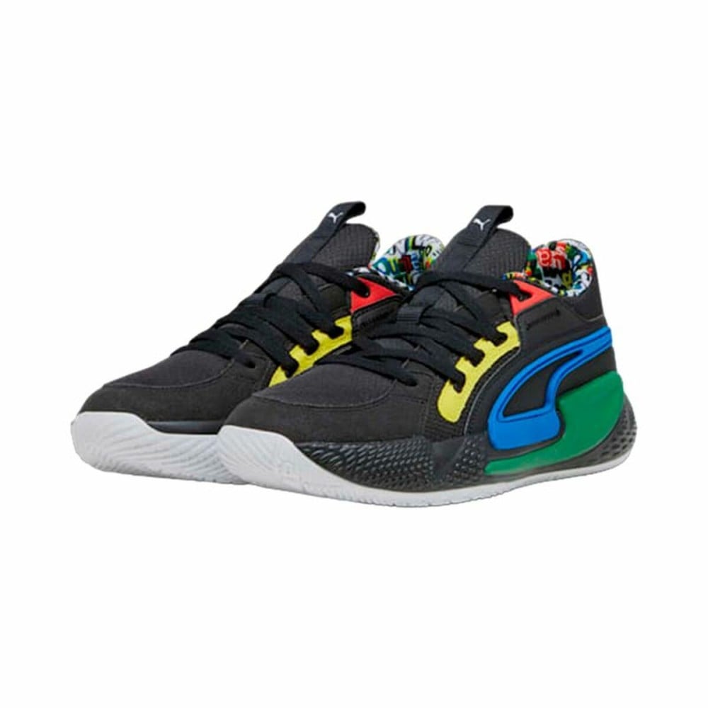 Chaussures de Basket-Ball pour Adultes Puma  Court Rider Chaos Noir