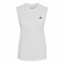 Maillot de Corps sans Manches pour Femme Adidas Muscle Run Icons Blanc