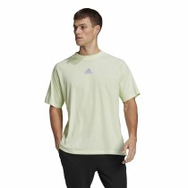 Men’s Short Sleeve T-Shirt Adidas Essentials Brandlove Yellow