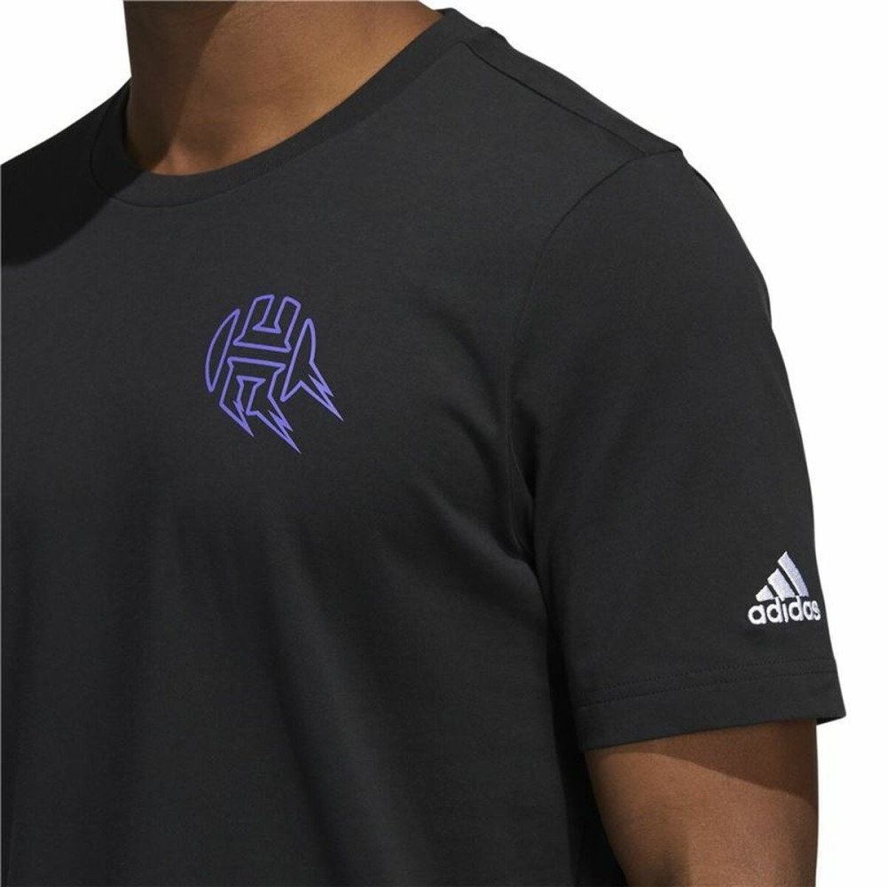 Herren Kurzarm-T-Shirt Adidas Avatar James Harden Graphic Schwarz