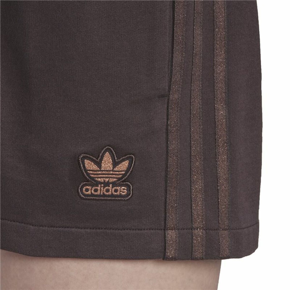 Short de Sport pour Femme Adidas Originals 3 stripes Marron