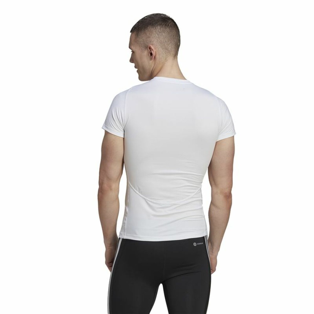 T-shirt à manches courtes homme Adidas techfit Graphic  Blanc