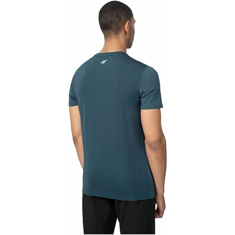 Herren Kurzarm-T-Shirt 4F Fnk M210 Dunkelblau