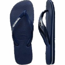 Flip Flops für Männer Havaianas Logo Blau