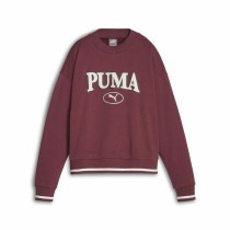 Sweat sans capuche femme Puma Squad Crew Fl Rouge foncé