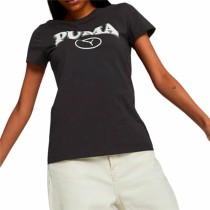 Damen Kurzarm-T-Shirt Puma Squad Graphicc Schwarz