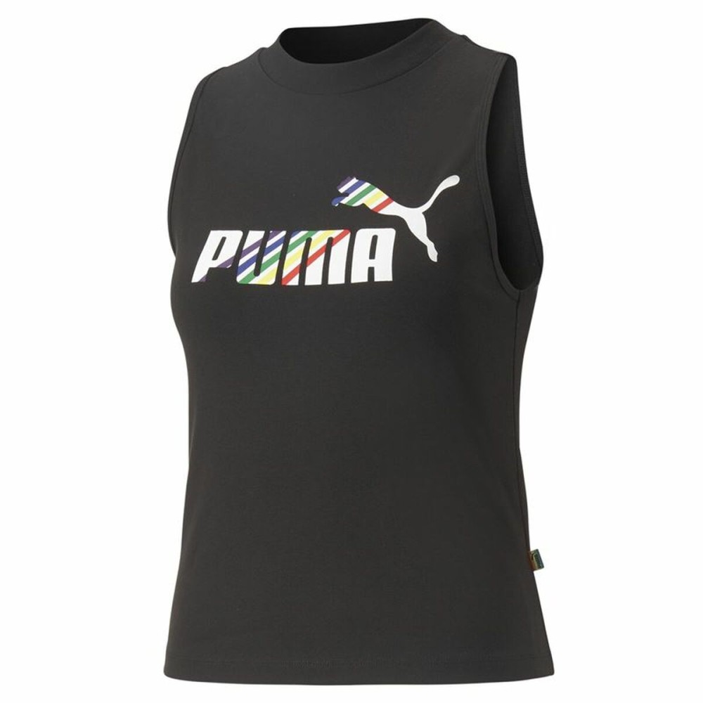 Ärmelloses Damen-T-Shirt Puma Ess+ Love Is Love Sl Schwarz