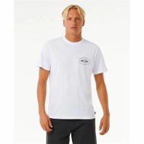 Men’s Short Sleeve T-Shirt Rip Curl Stapler  White